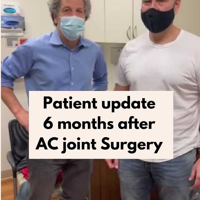 Patient update 6 months after AC joint surgery